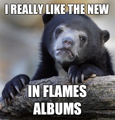 I really like the new In Flames albums  Confession Bear
