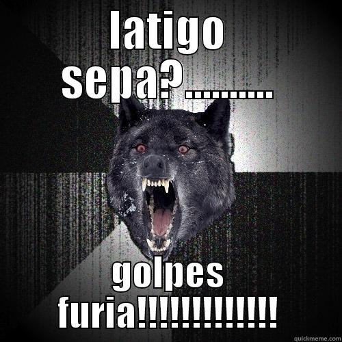 LATIGO SEPA?.......... GOLPES FURIA!!!!!!!!!!!!! Insanity Wolf