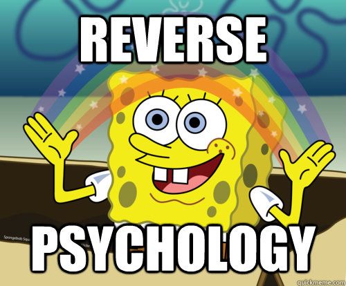 Reverse Psychology  Spongebob rainbow