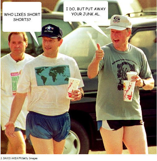 WHO LIKES SHORT SHORTS? I DO, BUT PUT AWAY YOUR JUNK AL.  SHORT SHORTS