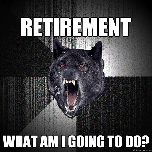 Retirement What am I going to do?  Insanity Wolf
