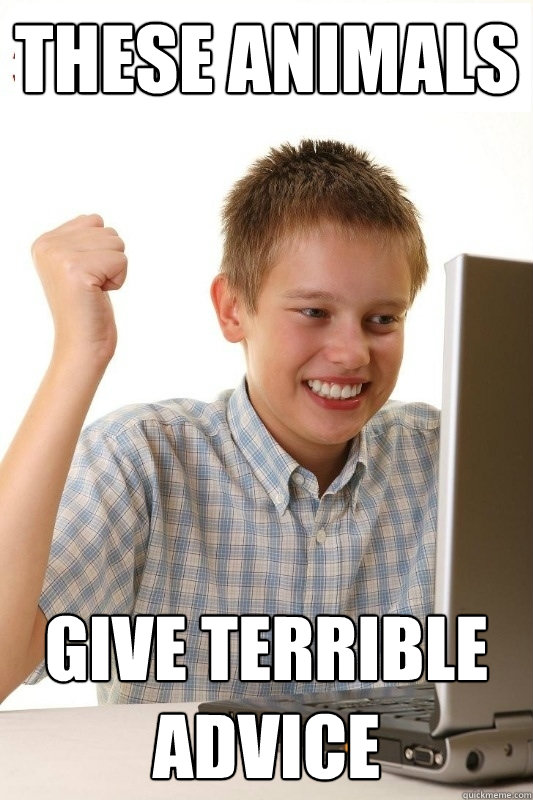 These Animals Give Terrible Advice  1st Day Internet Kid