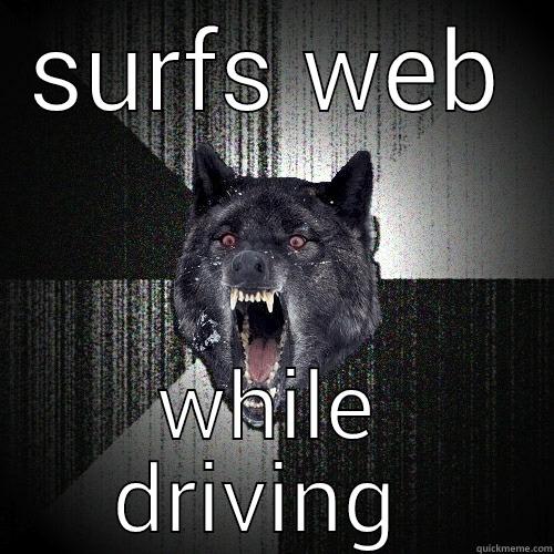 SURFS WEB WHILE DRIVING  Insanity Wolf