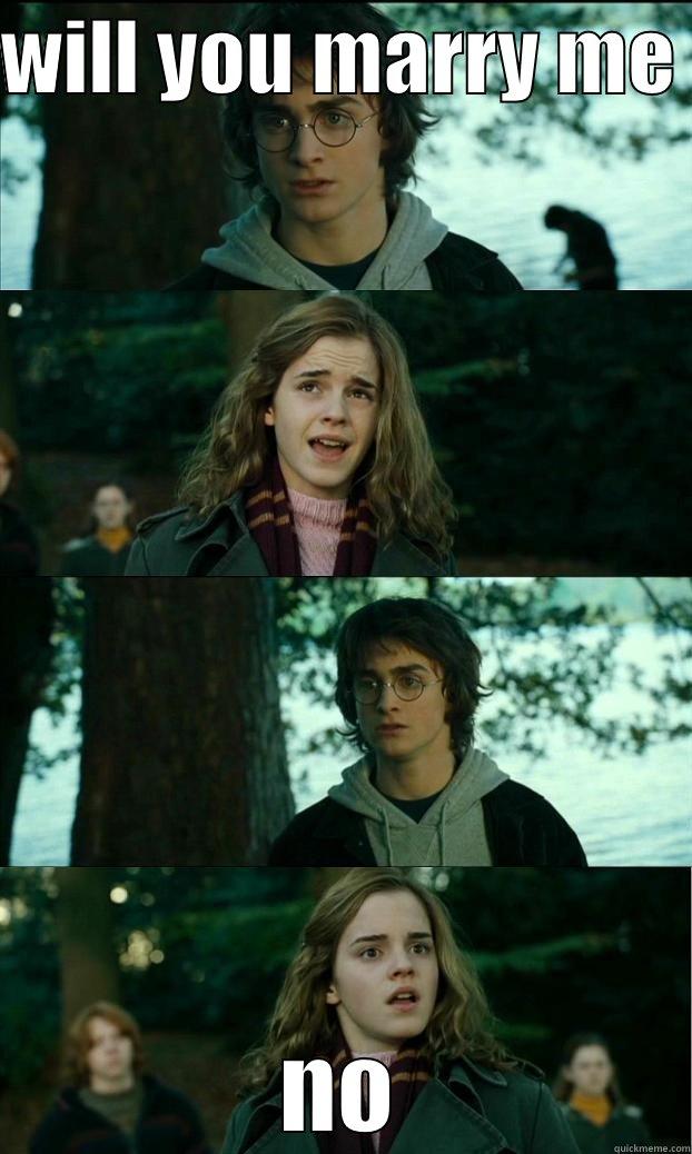 WILL YOU MARRY ME  NO Horny Harry