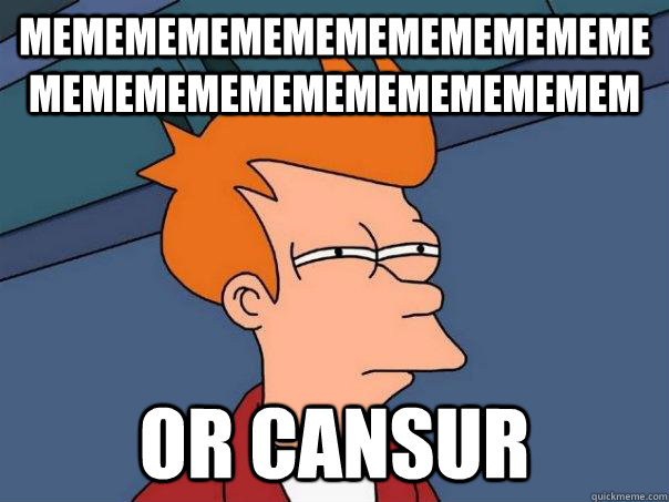 mememememememememememememememememememememememem or cansur  Futurama Fry