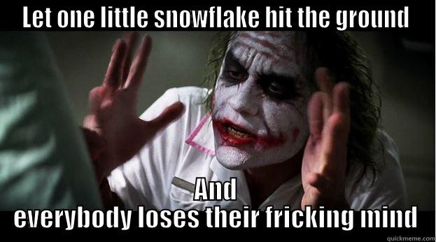 Tennessee Weather - LET ONE LITTLE SNOWFLAKE HIT THE GROUND AND EVERYBODY LOSES THEIR FRICKING MIND Joker Mind Loss
