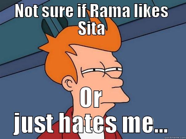 ravana fry - NOT SURE IF RAMA LIKES SITA OR JUST HATES ME... Futurama Fry