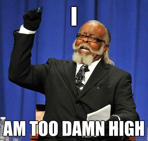 I Am too damn high  