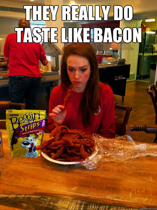 They really do taste like bacon  Beggin Strips