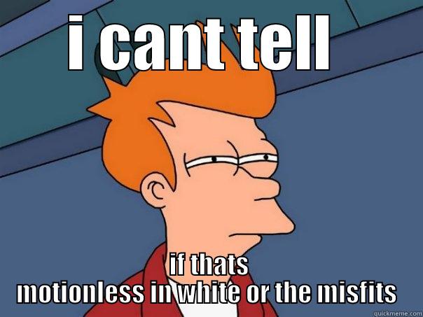 I CANT TELL  IF THATS MOTIONLESS IN WHITE OR THE MISFITS  Futurama Fry
