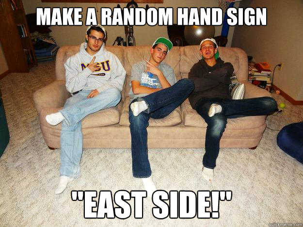 Make a random hand sign 