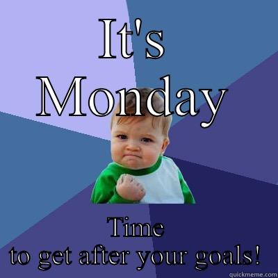IT'S MONDAY TIME TO GET AFTER YOUR GOALS! Success Kid