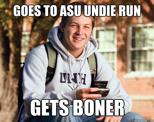 goes to ASU Undie run gets boner - goes to ASU Undie run gets boner  College Freshman