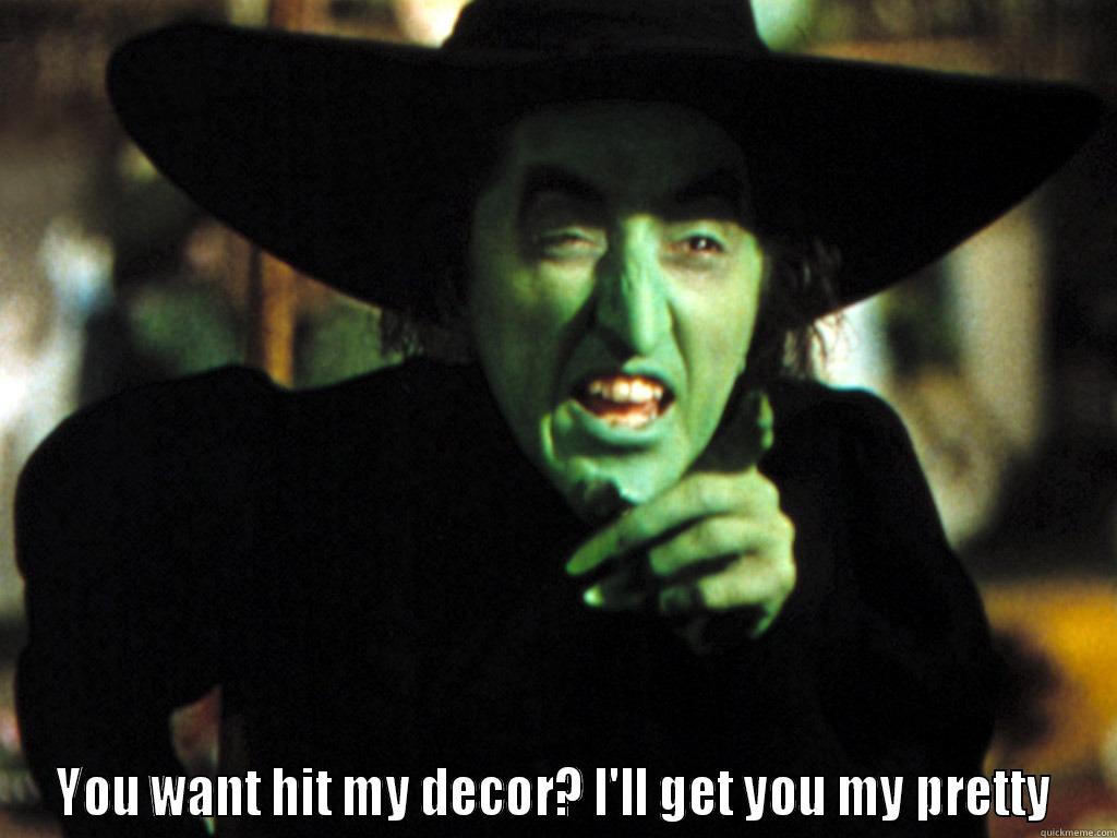  YOU WANT HIT MY DECOR? I'LL GET YOU MY PRETTY Misc