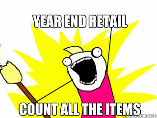 year end retail count all the items  All The Things