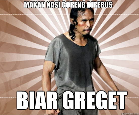 makan nasi goreng direbus BIAR GREGET - makan nasi goreng direbus BIAR GREGET  Mad Dog