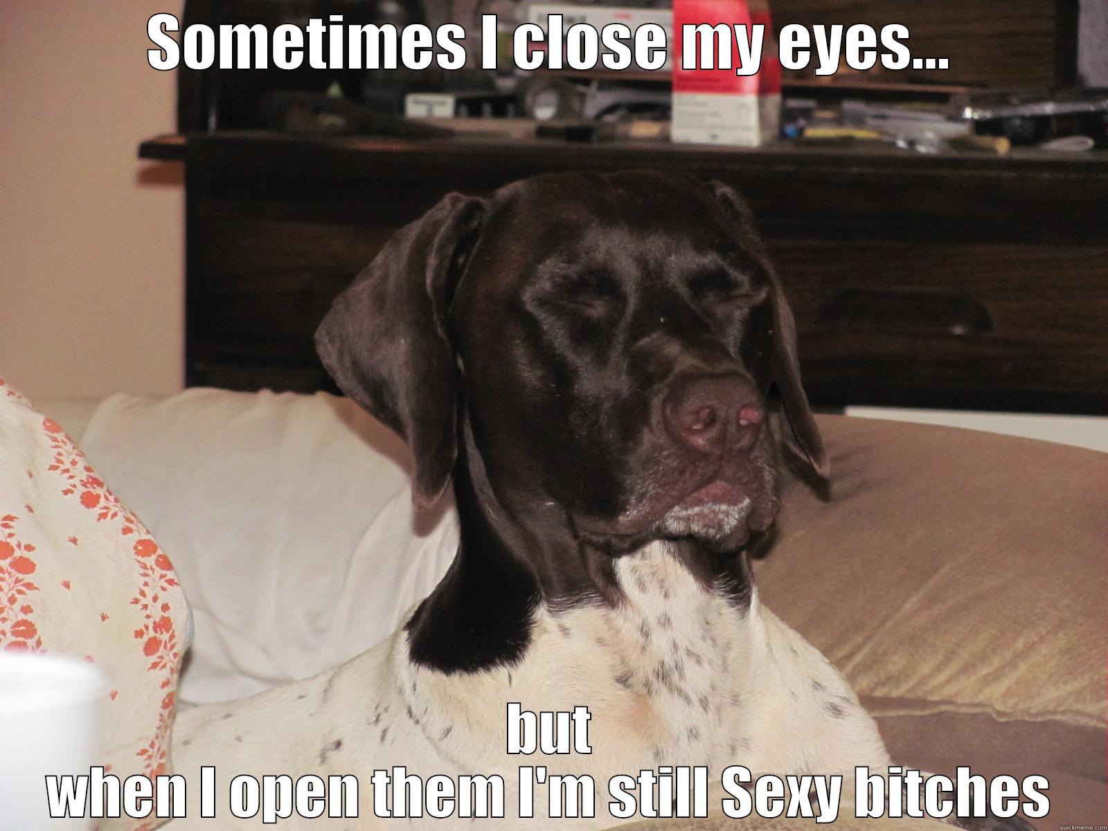 SOMETIMES I CLOSE MY EYES... BUT WHEN I OPEN THEM I'M STILL SEXY BITCHES Misc