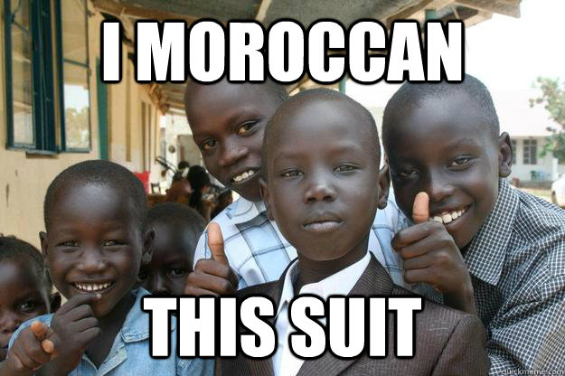 I moroccan this suit - I moroccan this suit  Ridiculously classy African Kid