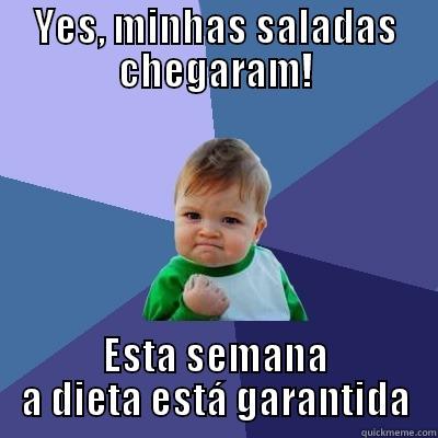 YES, MINHAS SALADAS CHEGARAM! ESTA SEMANA A DIETA ESTÁ GARANTIDA Success Kid
