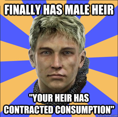 Finally has male heir 