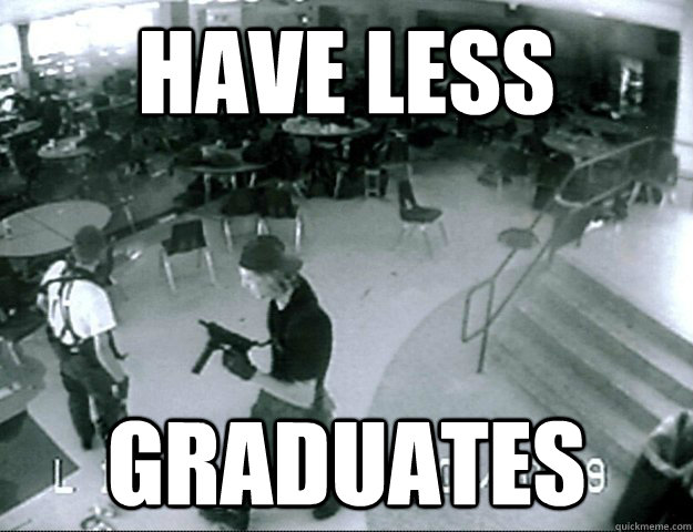 Have less graduates  