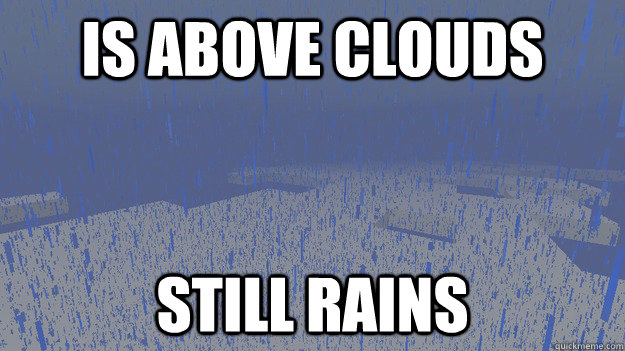 Is above clouds still rains - Is above clouds still rains  minecraft rain