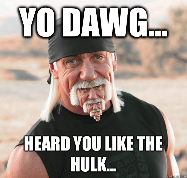 Yo Dawg... Heard you like The Hulk...  Hulk Hogan with a Hulk Hogan Beard