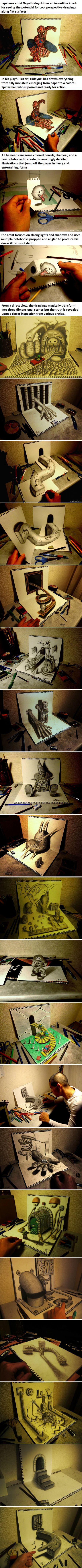 This Artist Only Uses Pencils And Notebooks. But What He Draws Is Incredible... -   Misc