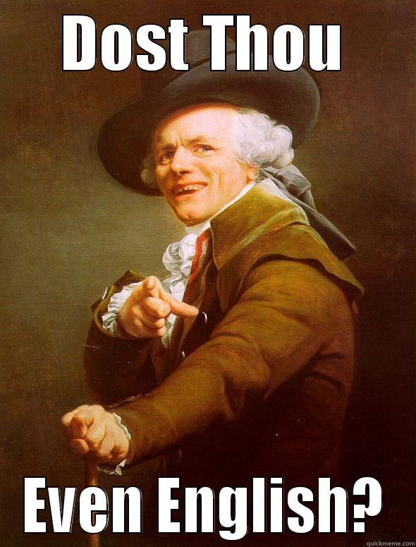 Something Something Title - DOST THOU EVEN ENGLISH? Joseph Ducreux