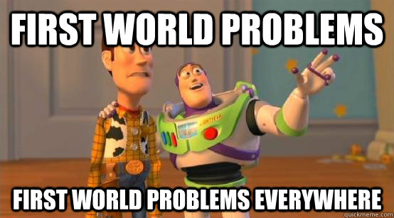 First World Problems First World Problems Everywhere  Buzz Glitter