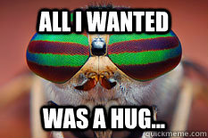 All I wanted was a hug...  Bug Meme