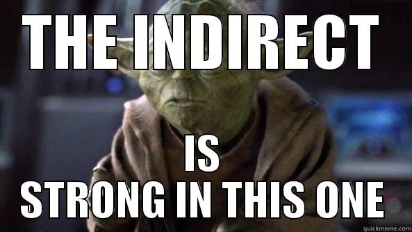 INDIRECT YODA - THE INDIRECT IS STRONG IN THIS ONE True dat, Yoda.