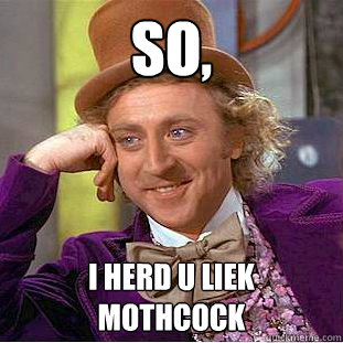 SO, I HERD U LIEK MOTHCOCK  Condescending Wonka