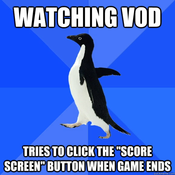 Watching VOD Tries to click the 