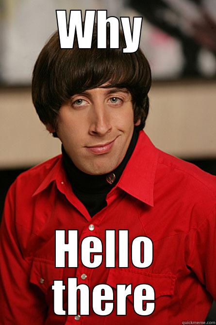 WHY  HELLO THERE Pickup Line Scientist