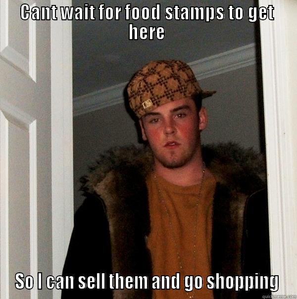 CANT WAIT FOR FOOD STAMPS TO GET HERE SO I CAN SELL THEM AND GO SHOPPING Scumbag Steve