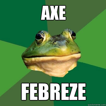 axe febreze  Foul Bachelor Frog