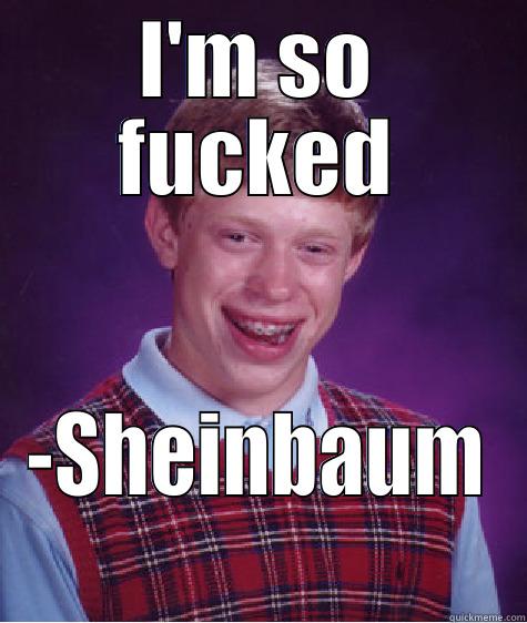 I'M SO FUCKED -SHEINBAUM Bad Luck Brian