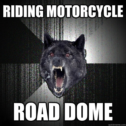 riding motorcycle road dome  Insanity Wolf