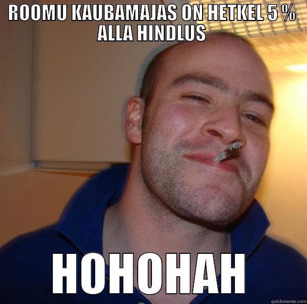5% Ala hintlus - ROOMU KAUBAMAJAS ON HETKEL 5 % ALLA HINDLUS HOHOHAH Good Guy Greg 