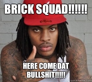 BRICK SQUAD!!!!!! HERE COME DAT BULLSHIT!!!!!  Waka flocka