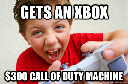 Gets an xbox $300 call of duty machine  Annoying Gamer Kid