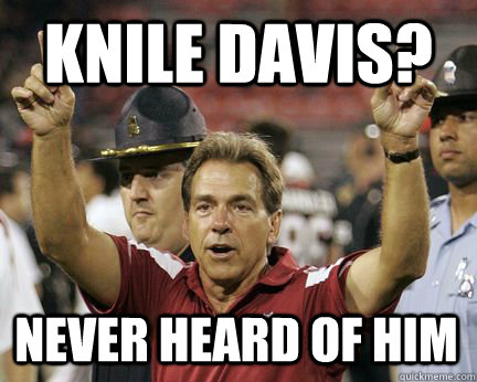 Knile Davis? Never heard of him   