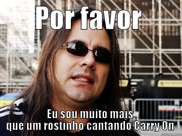 POR FAVOR EU SOU MUITO MAIS QUE UM ROSTINHO CANTANDO CARRY ON Misc