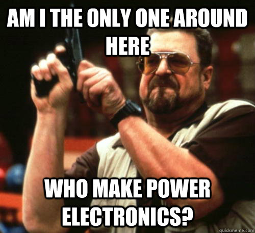 Am i the only one around here who make power electronics?  Am I The Only One Around Here