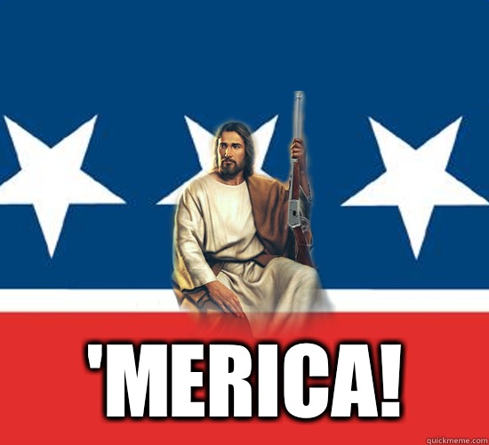  'Merica!  Republican Jesus