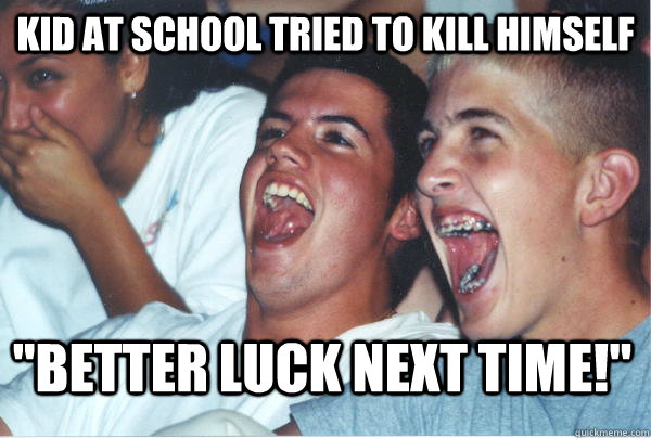 kid at school tried to kill himself 