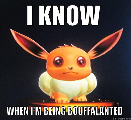I KNOW WHEN I'M BEING BOUFFALANTED Misc