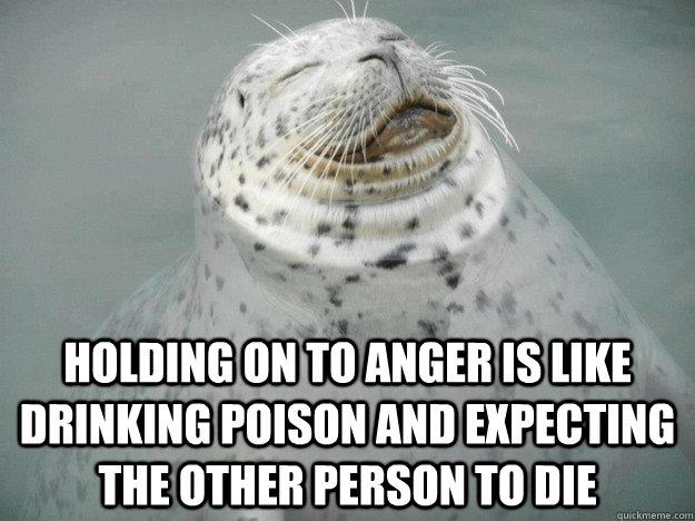 Holding on to anger is like drinking poison and expecting the other person to die - Holding on to anger is like drinking poison and expecting the other person to die  Zen Seal