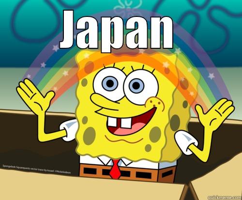 Explanation for everything - JAPAN  Spongebob rainbow